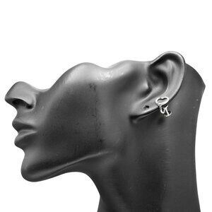 TIFFANY&Co. Open heart Earring Silver925 2.5g Women